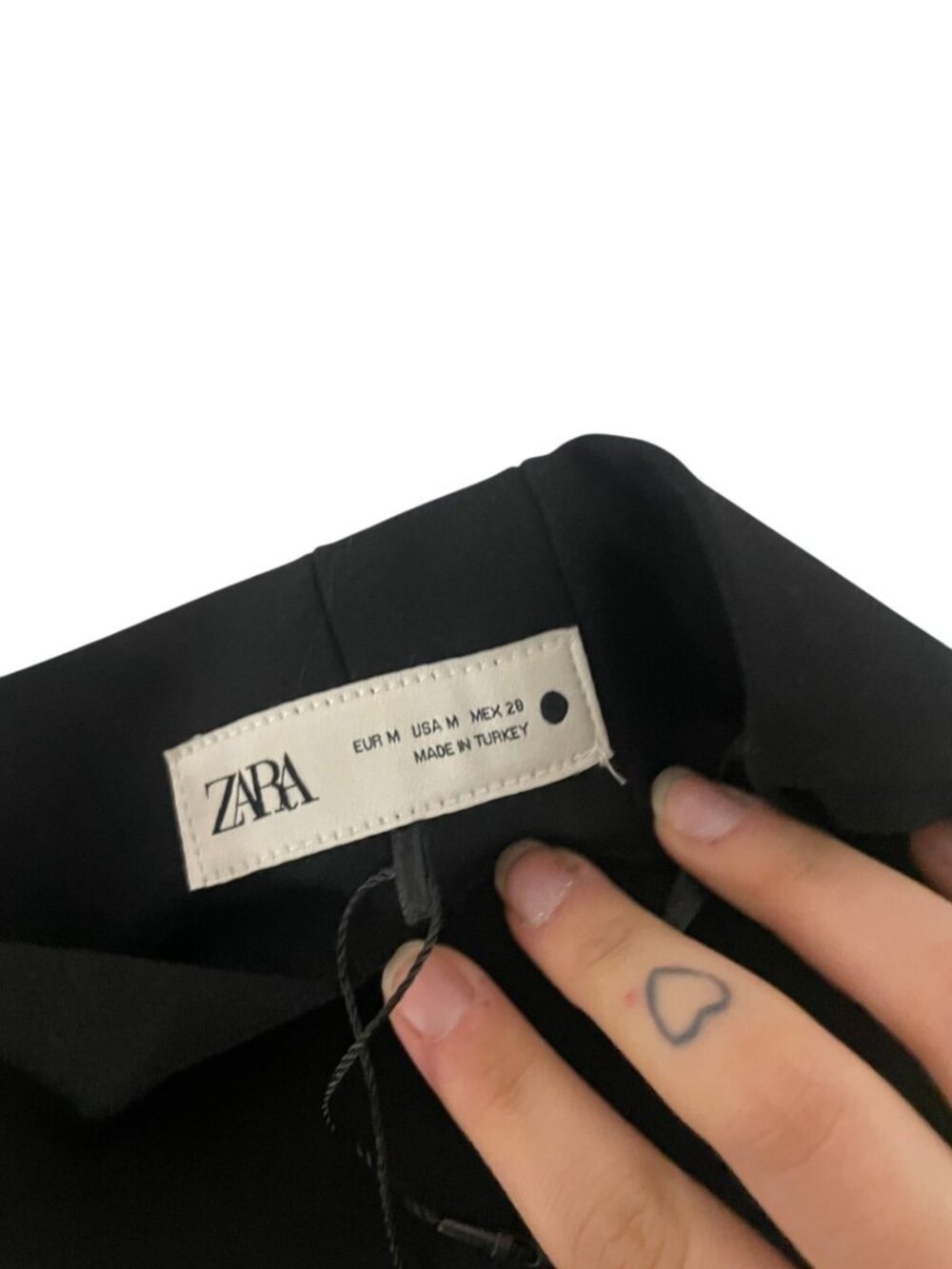 Zara Womens Dress Pants Medium Black Pleated High Waist Trousers 7149/053 NWOT - Picture 3 of 10